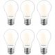 6x LED izzó E27 A60 11W = 100W 3000K Izítószál