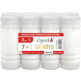 BISPOL Paraffin gyertyabetét WP3 72h, 8 db