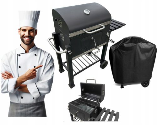  SZÖGES SZÉNGRILL ÖNtvényvas Rács + FEDŐ