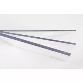 Tömör színtelen polikarbonát 100x100 2mm 2UV plexi PC