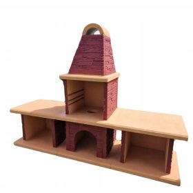  Beton kerti grill megerősített kandalló nagy munkalap