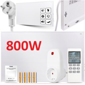    INFRAVÖRÖS SUGÁRZÁS TÁVIRÁNYÍTÓS TERMOSZTÁTTAL 800W