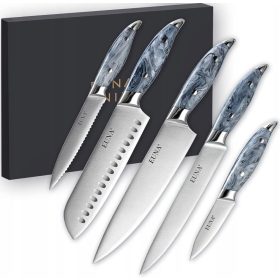 Késkészletek - EUNA konyhai késkészlet, fehér, 5 db.