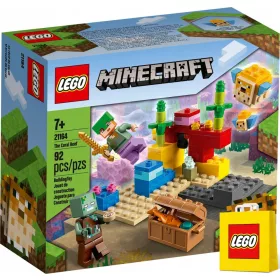    LEGO Minecraft 21164 Korallzátony + Papírtáska LEGO 6315786 sárga 24x8x18 cm