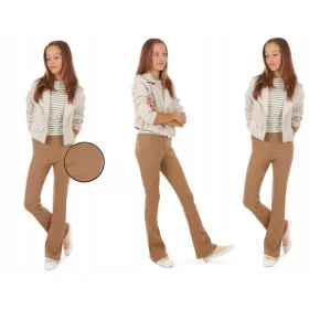   Lányok nadrágja - Csengő alsó leggings, STRIP termék PL - 152 BEIGE