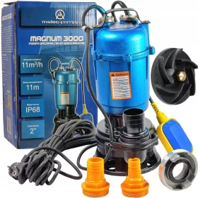    Búvárszivattyú Szeptikus tartály szivattyú darálóval ERŐS 550 W 180 l/h
