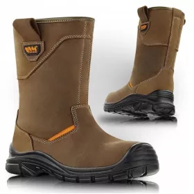   Munkacipő magas csizma VM Lábbeli VM EDINBURGH magas biztonsági cipő S3 SRC CI 43-as méret + Eredeti BHPSUPPLY Matrica különböző motívumokkal - MAJSTER