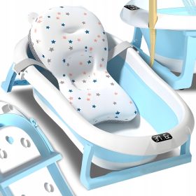   Baba fürdőkád - LCD hőmérővel + párnával hajtogatott fürdők