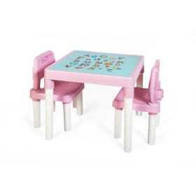   Gyermek asztal és székek - Gyerekkészlet TS belső alfa rózsaszín