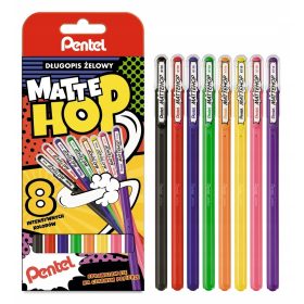   Toll gyerekeknek - Pentel mattehop gél toll 8kol rajzoláshoz