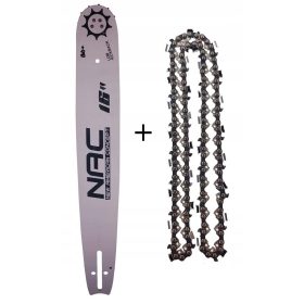 Vezetősín - Lánc + NAX 300C 16 "Fűrészvezető