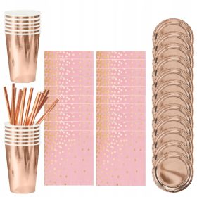   Eldobható étkészlet - Eldobható Party Deco papírtányérok, 6 db