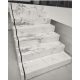 Belső lépcsők - Lépcső 120x30 márvány fényes glamour fehér
