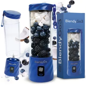    BlendyGo turmixgép Smoothie mixer mini turmixgép 3 250 W kék