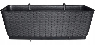  Prosperplast virágcserép 38,6 cm x 15,4 x 14,2 cm műanyag antracit
