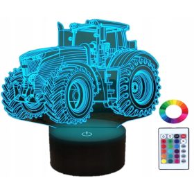   Gyermek éjszakai lámpa - Éjszakai lámpa 3D LED pilóta neve gravír