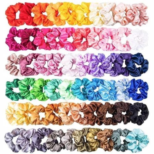 Gyermek hajgumi - Hair Elastics Scrunchie Satin Terry 60 DCS