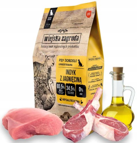 Kutyaeledel - Borjúhús egy 12 kg -os lazacmal egy kutyának