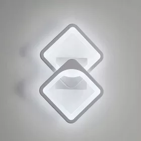    Szép fehér kerti fali lámpa beépített 24 W-os LED-forrással