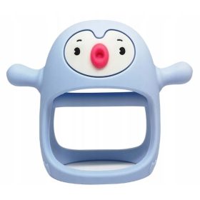   Babafogó - Penguin Buddy Light Blue SmilyMi szilikon fogazó