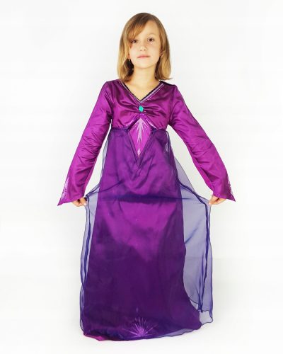 Lány jelmez - Elsa Frozen lila ruha 122 128