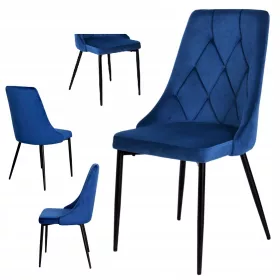 Glamour szék velúr kárpitozott steppelt étkező szalon