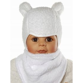   Sapka a csecsemőnek - Teddy Bear Set Bear Cap + Headskarf 10-3mc