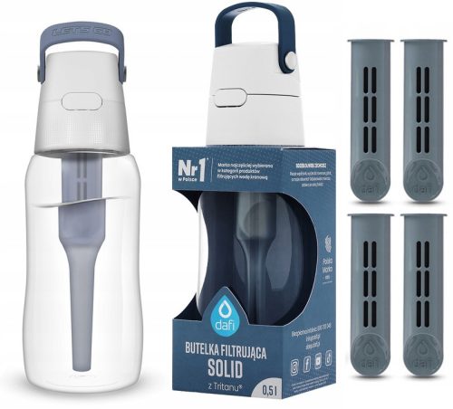 Dafi Solid szűrőpalack 0,5 l ezüst/szürke