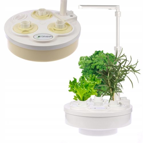  Microgrower virágcserép 26 cm x 26 x 49 cm átmérője 26 cm műanyag fehér