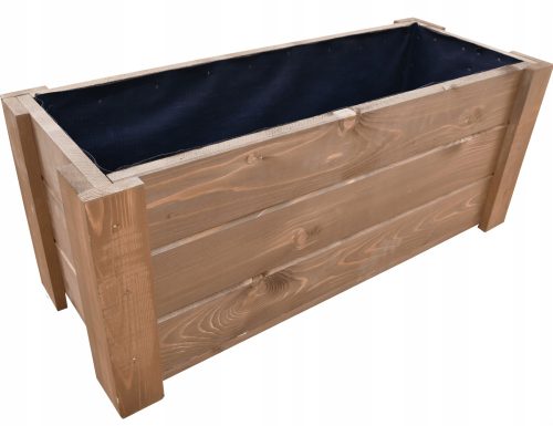  Virágcserép 80 cm x 30 x 32 cm, fa, szürke és ezüst árnyalatai