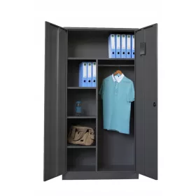   Metal-Meb kétajtós munkavédelmi ruházati szekrény, 180 cm x 90 cm