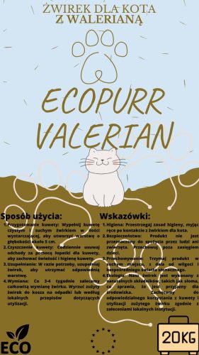 Alom nyulaknak és kis rágcsálóknak - Macska alom Valeriana -val - 20 kg - új !!!