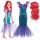 Lány jelmez - OUTFIT MERMAID ARIEL RUHA 116/122