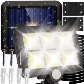   Utcai napenergia -lámpa mozgással és alkonyatérzékelővel 120 LED COB kültéri