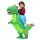 Unisex gyerek jelmez - MEGBESZÉLÉS DINOSZAURUS T-REX JEMEZE FELFújható RUHA