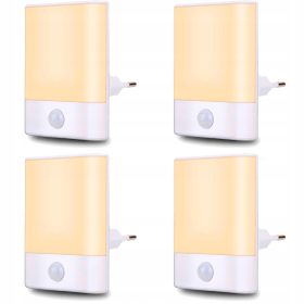   Gyermek éjszakai lámpa - Biztonságos éjszakai lámpa mozgásérzékelővel 4 db