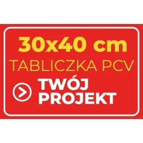Plakett 30x40, bármilyen nyomat, szöveg, PVC design