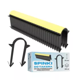   Padlókapcsok Takera klipek 300db 60mm-es padlófűtés fólia