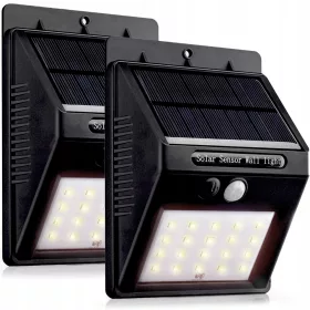   KÜLTÉRI HOMLOKZAT NAPLÓS KERTI LÁMPA MOZGÁS- ÉS ALKONYTHATÁS ÉRZÉKELŐVEL