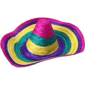   Gyermek jelmez kalap - Sombrero mexikói nagy többszínű Mexikó 52cm