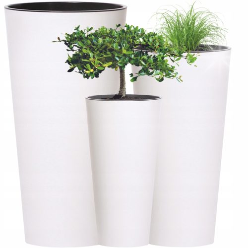  Virágcserep DTU24 25 cm x 25 x 47,6 cm átmérő 25 cm műanyag fehér