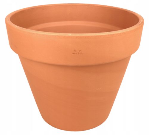  Degrea virágcserép 35 cm x 35 x 29,3 cm átmérő 35 cm natúr kerámia, terrakotta