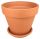  Degrea virágcserép 35 cm x 35 x 29,3 cm átmérő 35 cm kerámia natúr, terrakotta + Degrea virágcserép állvány 28 cm kerámia