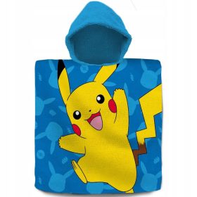   Baba törölköző kapucnival - Gyors -diszkontos törülköző egy motorháztetővel, nagy poncho pokemon pikachu
