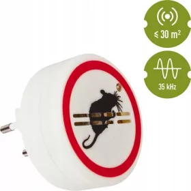   Egerek és patkányok elleni védelem - Ultrahangos elektromos rágcsáló egér visszaszorító