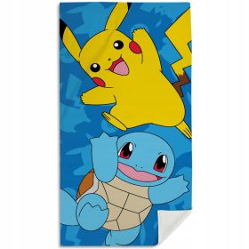   Törölköző - Fürdő törülköző egy gyermek Pikachu Pokemon Blue 70x140