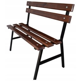 Fém háttámlával ellátott pad 81 x 80 cm