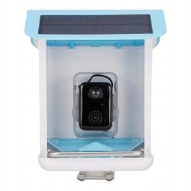   Papagáj etető, itató - Madáretető egy fényképezőgép -videókkal madarakkal