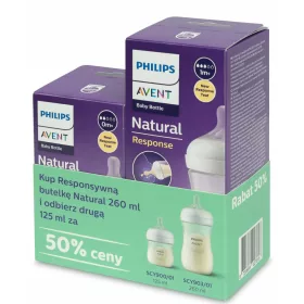    AVENT Natural Response Bottle SCY903/01 260 ml + AVENT Natural Response Bottle SCY900/01 125 ml