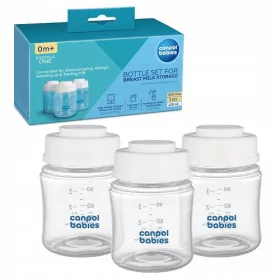   Tartály harapnivalókhoz - Canpol Élelmiszertároló palack készlet 3x120ml